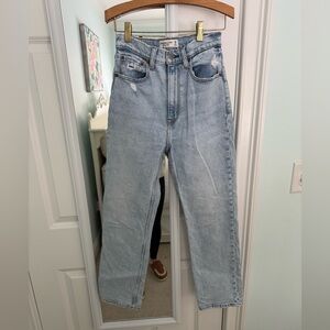 Abercrombie ankle straight ultra high rise jeans